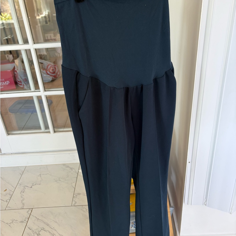 Navy Maternity Work Pants